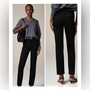 NEW J. Crew Women's Black Slim Classic Mid-Rise Super-Stretch Jeans Size 37